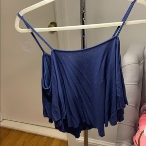 American eagle cold shoulder top